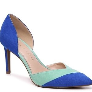 Katie & Kelly Pimps in Blue and Seafoam Green. Size 7